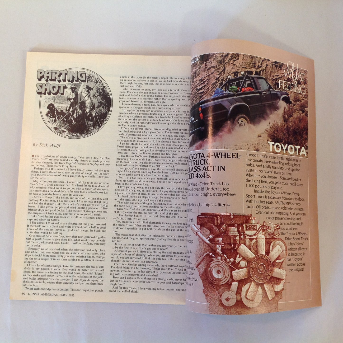 Vintage Jan 1982 Guns & Ammo Magazine .25 ACP Uzi