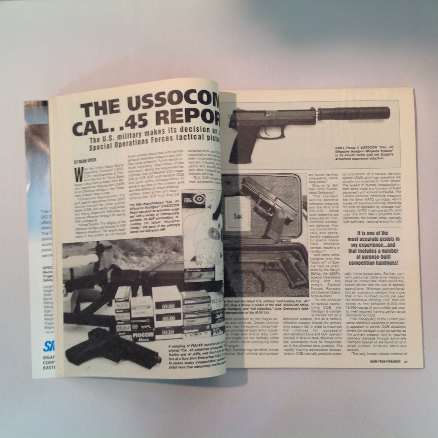 Vintage 1994 Guns & Ammo Magazine Presents High-Tech Firearms Handguns and Rifles of the 21st Century!