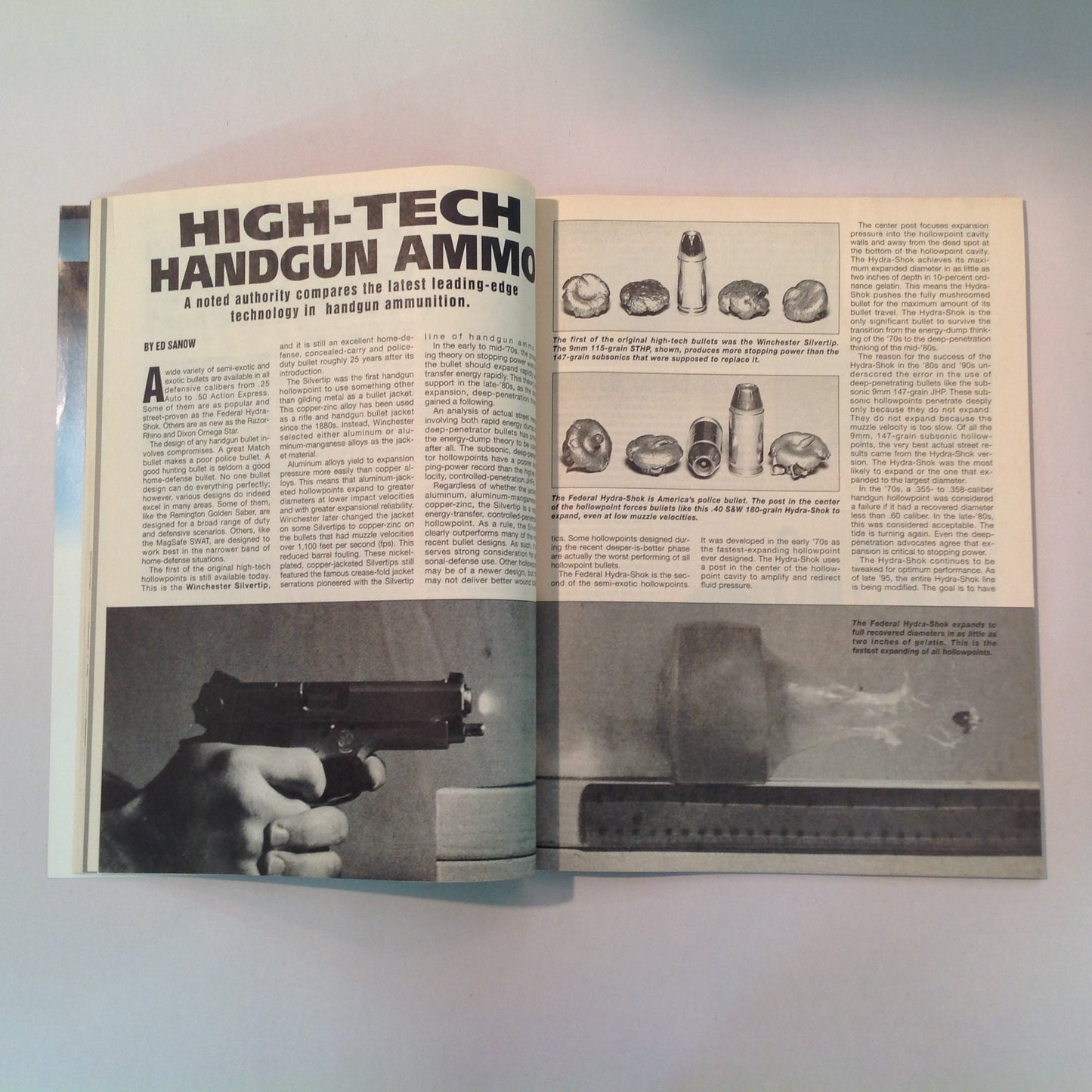 Vintage 1994 Guns & Ammo Magazine Presents High-Tech Firearms Handguns and Rifles of the 21st Century!