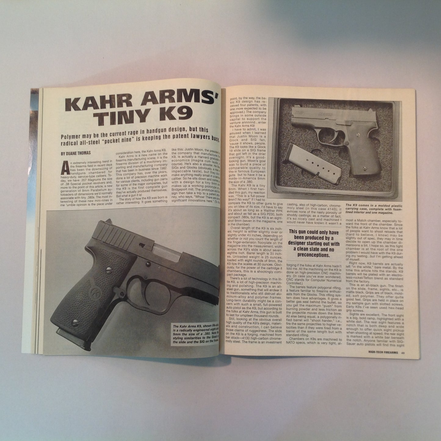Vintage 1994 Guns & Ammo Magazine Presents High-Tech Firearms Handguns and Rifles of the 21st Century!