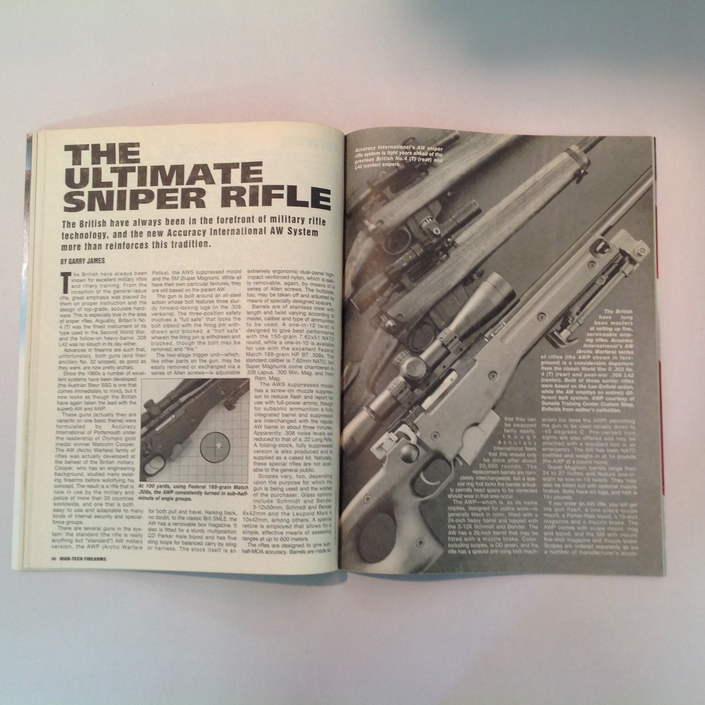 Vintage 1994 Guns & Ammo Magazine Presents High-Tech Firearms Handguns and Rifles of the 21st Century!