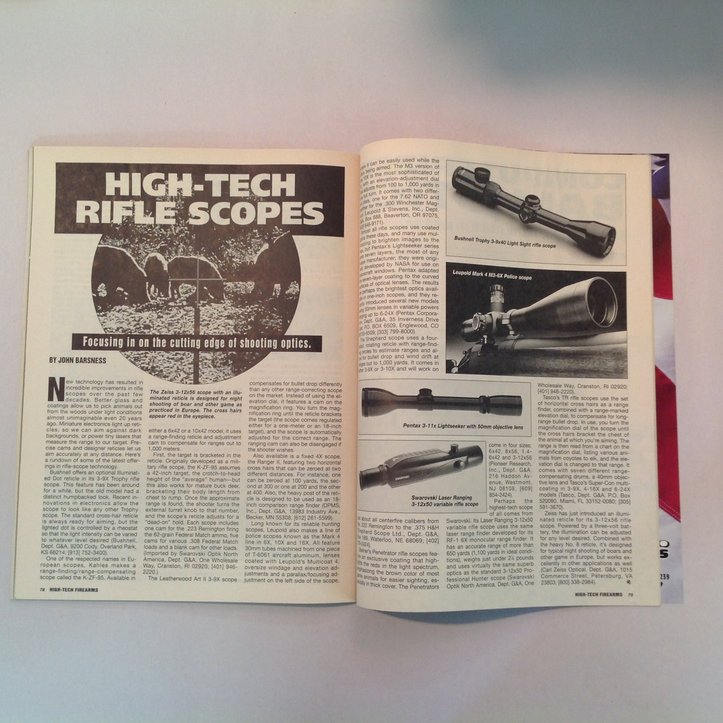 Vintage 1994 Guns & Ammo Magazine Presents High-Tech Firearms Handguns and Rifles of the 21st Century!