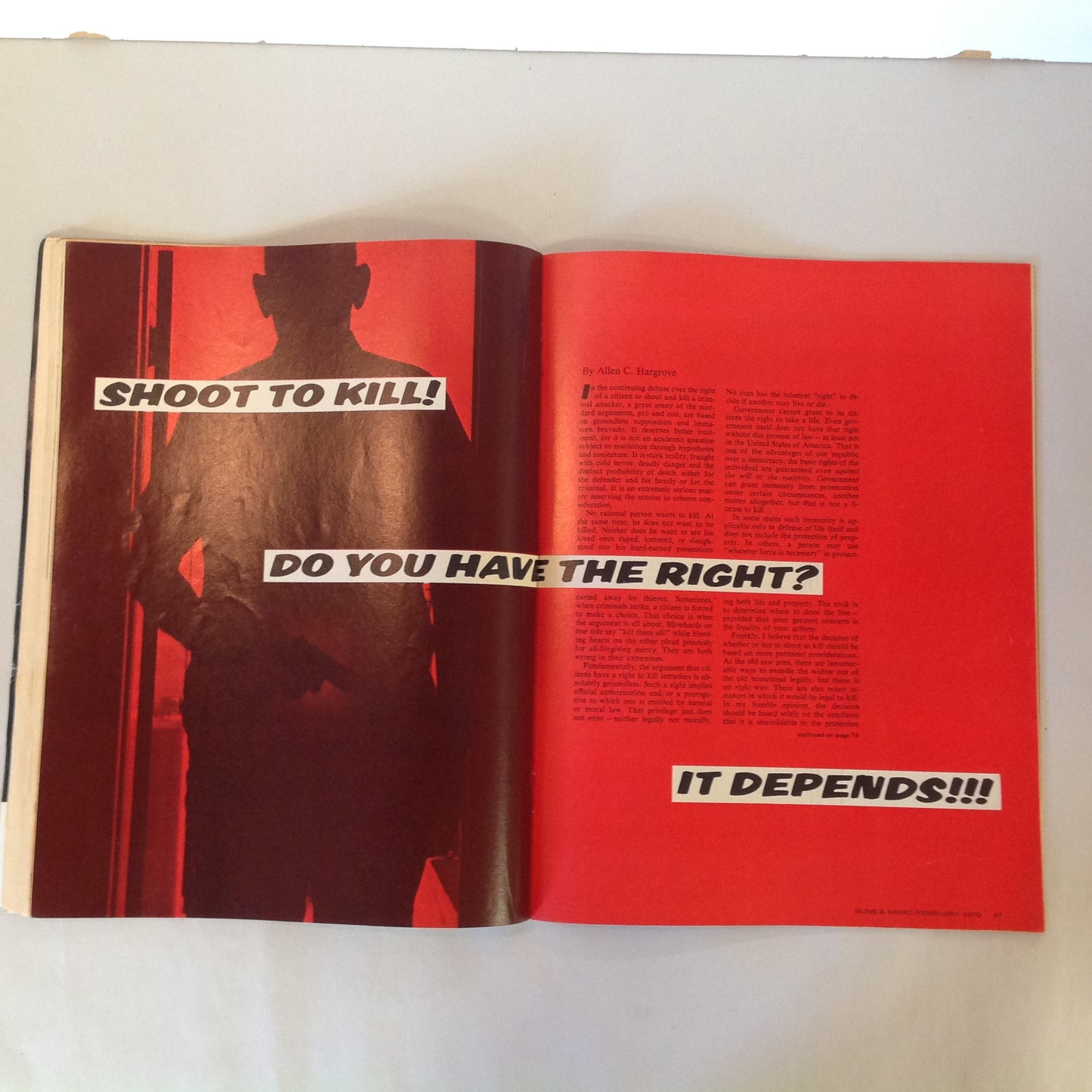 Vintage Feb 1970 Guns & Ammo Magazine .22's Armalite 180