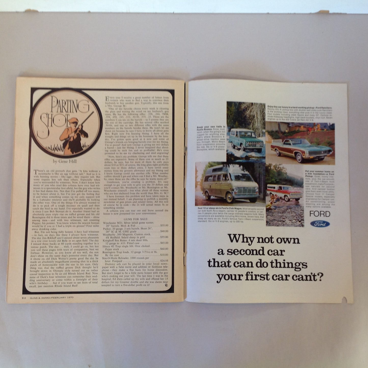 Vintage Feb 1970 Guns & Ammo Magazine .22's Armalite 180