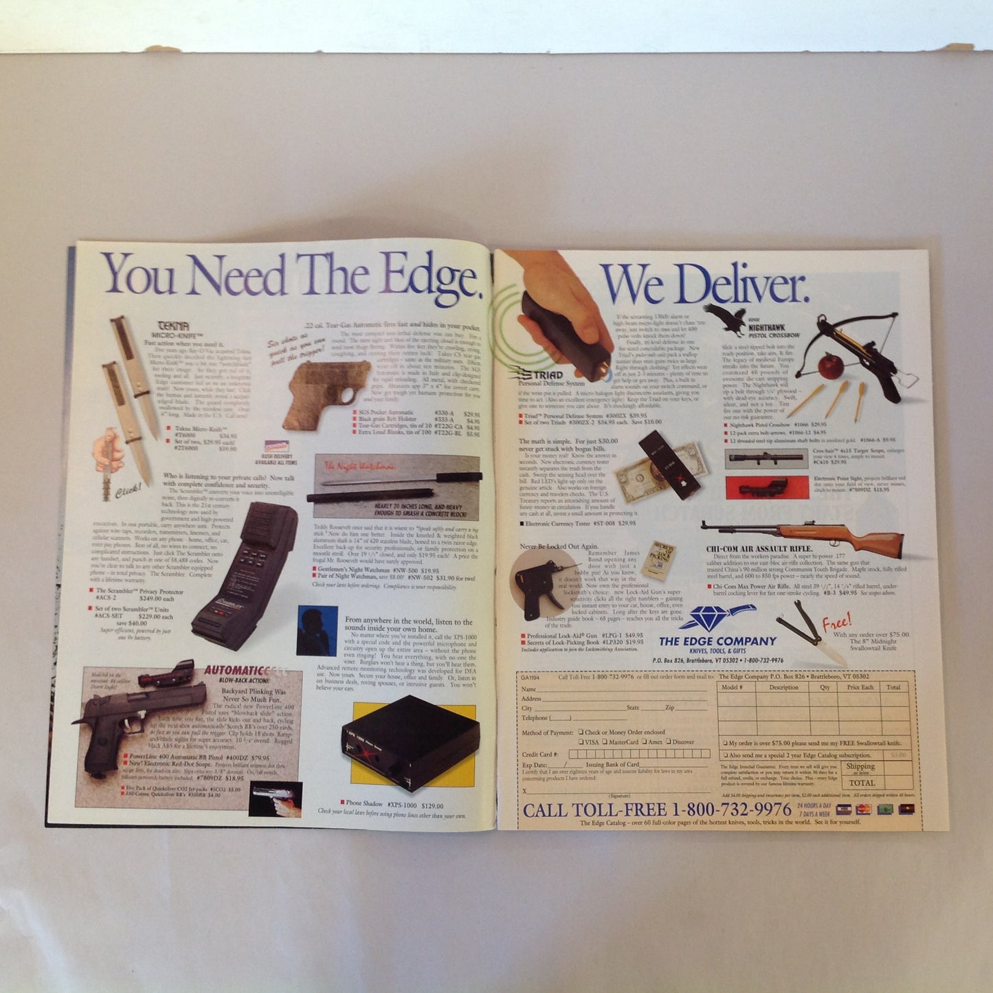 Vintage Nov 1994 Guns & Ammo Magazine Home Defense Handguns