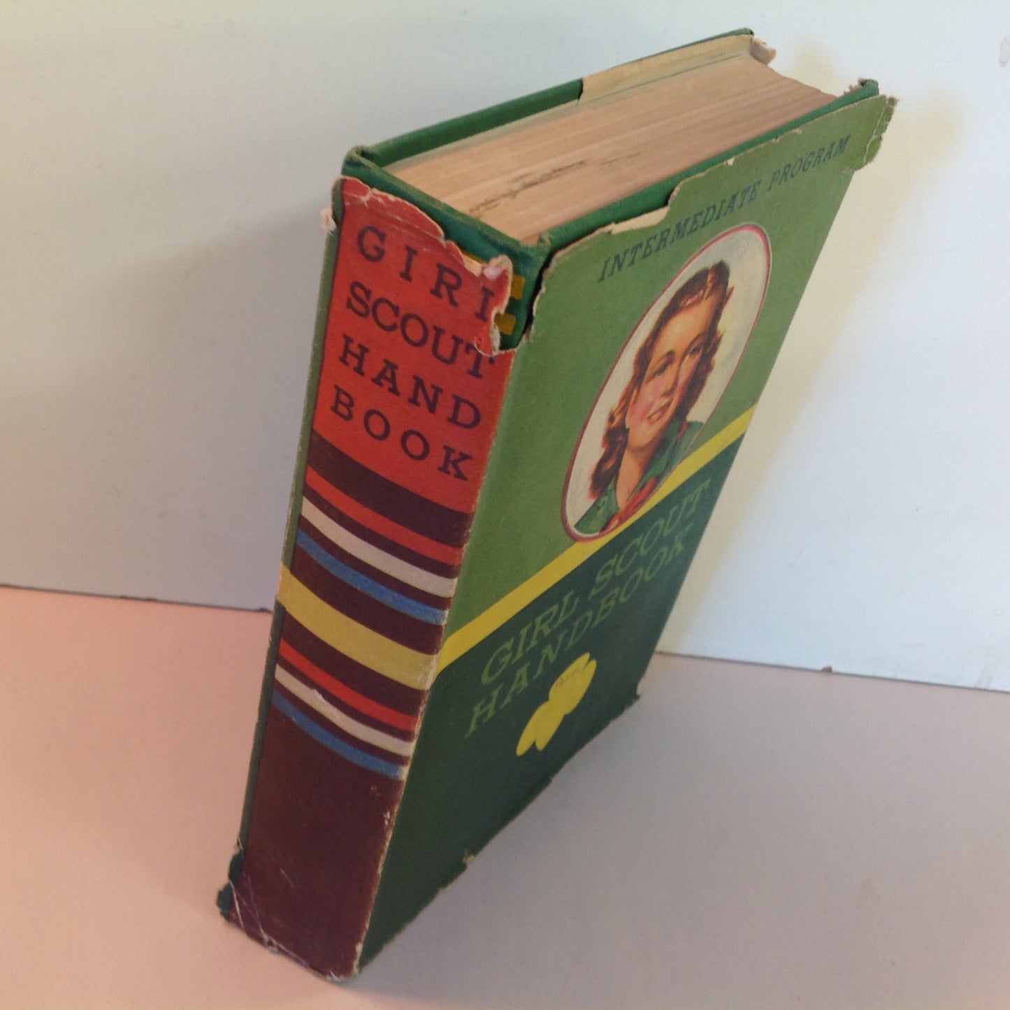 Vintage 1945 Hardcover Girl Scout Handbook Intermediate Program New Edition Girl Scouts of America