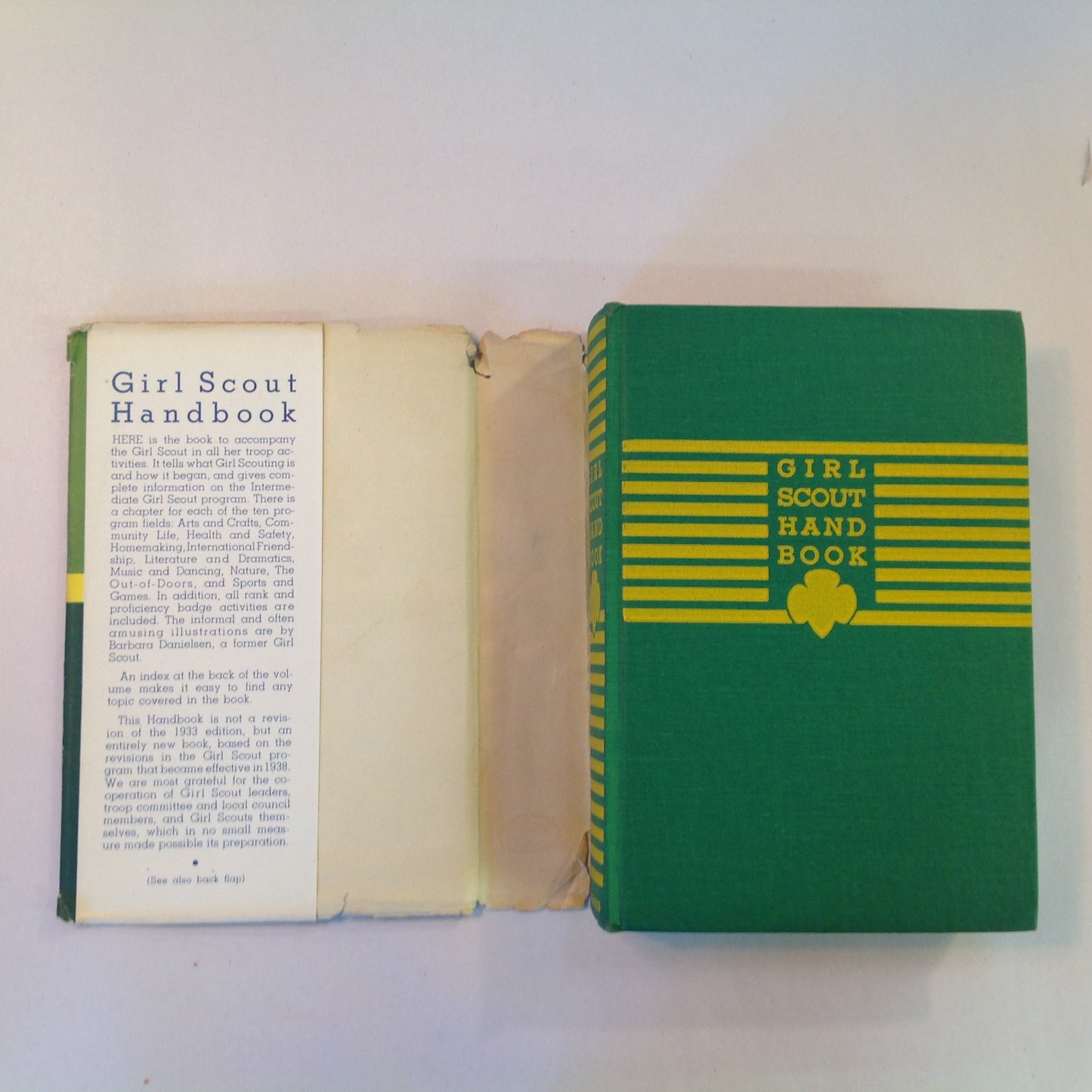 Vintage 1945 Hardcover Girl Scout Handbook Intermediate Program New Edition Girl Scouts of America