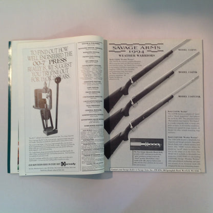 Vintage Sep 1994 Gun World Magazine New Rugers Browning's .410 Pump Japan's Arisaka .50 AE Grizzly Action Shooting Ken Hoy Custom Skinner