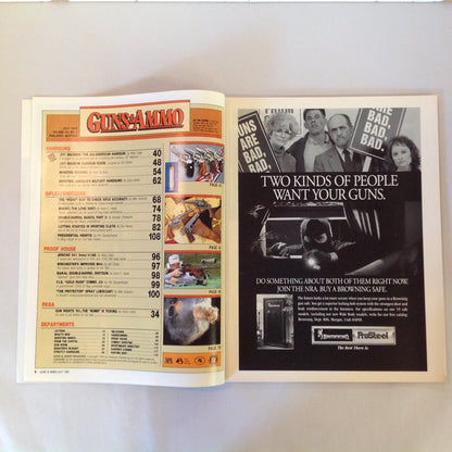 Vintage Jul 1990 Guns & Ammo Magazine .357 Magnum All American Handgun