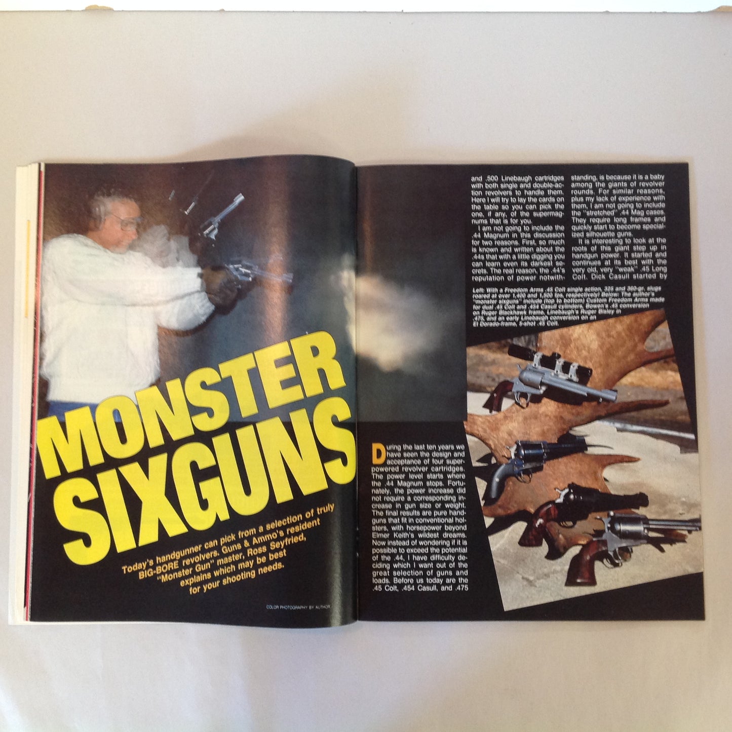 Vintage Jul 1990 Guns & Ammo Magazine .357 Magnum All American Handgun