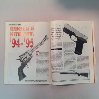 Vintage Sep 1994 Gun World Magazine New Rugers Browning's .410 Pump Japan's Arisaka .50 AE Grizzly Action Shooting Ken Hoy Custom Skinner