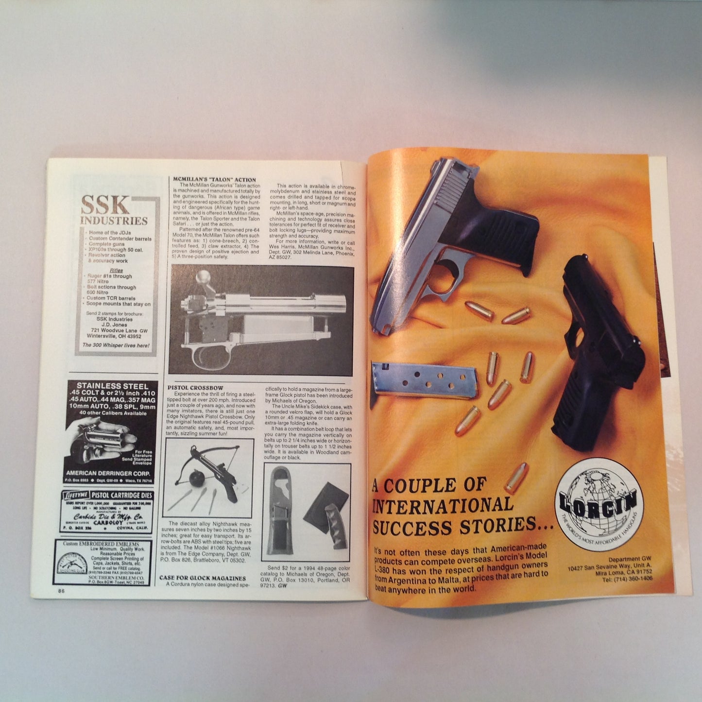 Vintage Sep 1994 Gun World Magazine New Rugers Browning's .410 Pump Japan's Arisaka .50 AE Grizzly Action Shooting Ken Hoy Custom Skinner