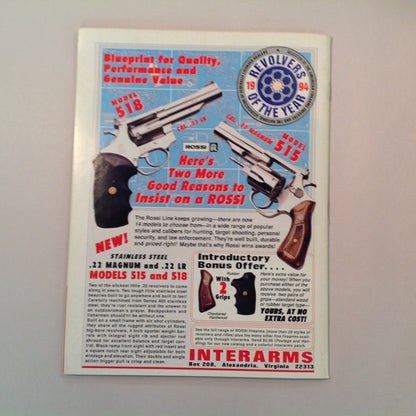 Vintage Sep 1994 Gun World Magazine New Rugers Browning's .410 Pump Japan's Arisaka .50 AE Grizzly Action Shooting Ken Hoy Custom Skinner