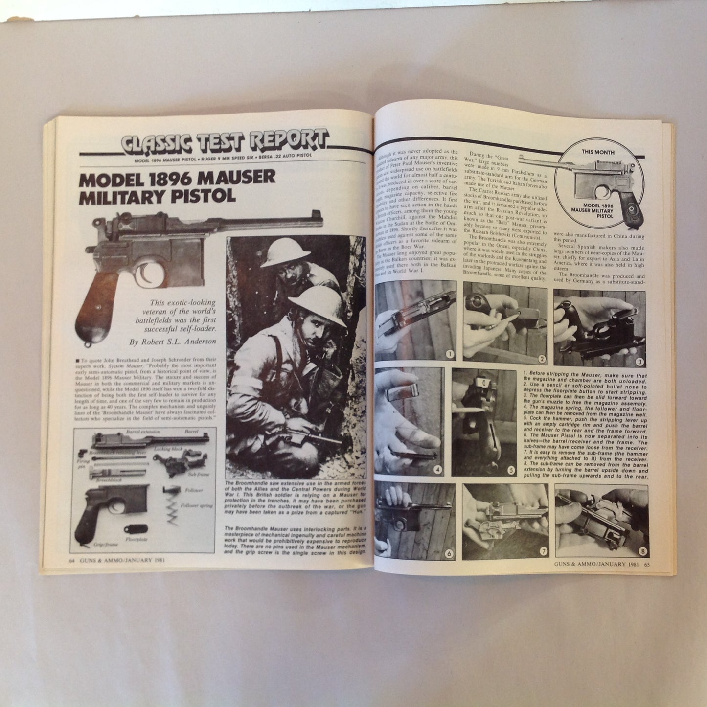 Vintage Jan 1981 Guns & Ammo Magazine Custom S&W M-29 Ultimate Snubby