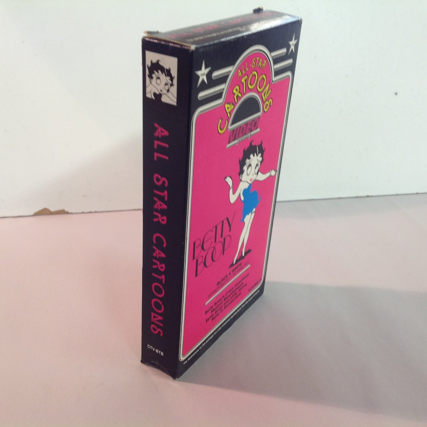 Vintage 1990's Metavideo VHS Cassette All-Star Cartoons Video Featuring Betty Boop Volume 5
