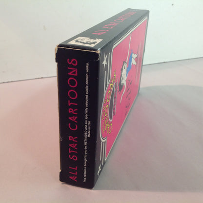 Vintage 1990's Metavideo VHS Cassette All-Star Cartoons Video Featuring Betty Boop Volume 5