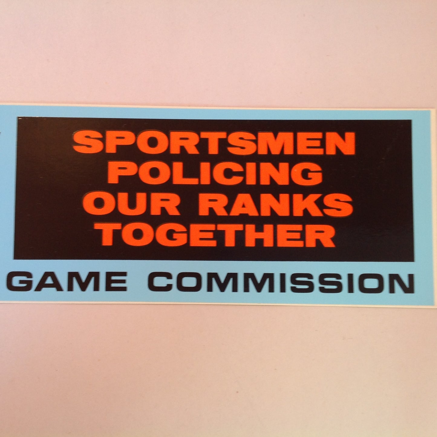 Vintage 1980's 3Pc Pennsylvania Game Commission SPORT Bumper Stickers Pinback