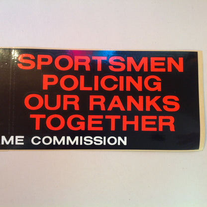 Vintage 1980's 3Pc Pennsylvania Game Commission SPORT Bumper Stickers Pinback