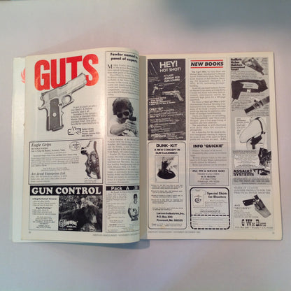 Vintage Nov/Dec 1982 American Handgunner Magazine CCI Blazer Ammo T/C Contender Sojolovsky .45 Fowler Wins Bianchi Cup Again