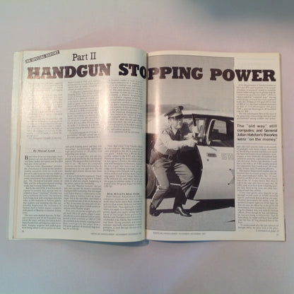 Vintage Nov/Dec 1982 American Handgunner Magazine CCI Blazer Ammo T/C Contender Sojolovsky .45 Fowler Wins Bianchi Cup Again