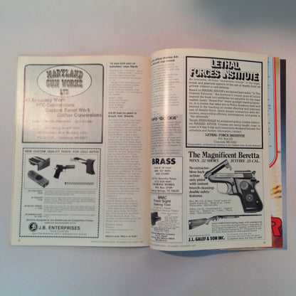 Vintage Nov/Dec 1982 American Handgunner Magazine CCI Blazer Ammo T/C Contender Sojolovsky .45 Fowler Wins Bianchi Cup Again