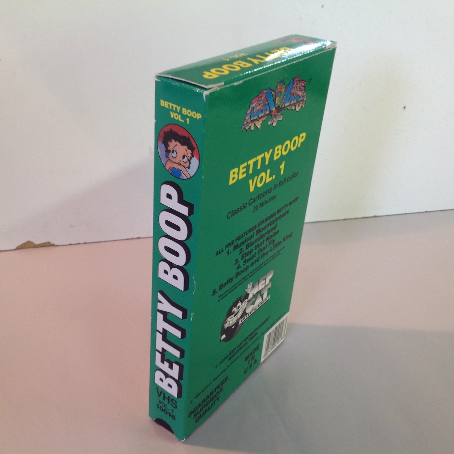 Vintage 1988 Hep Cat Entertainment VHS Cassette Kid Video Presents: Betty Boop Vol. 1