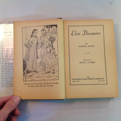 Vintage 1943 Hardcover Elsie Dinsmore Martha Finley