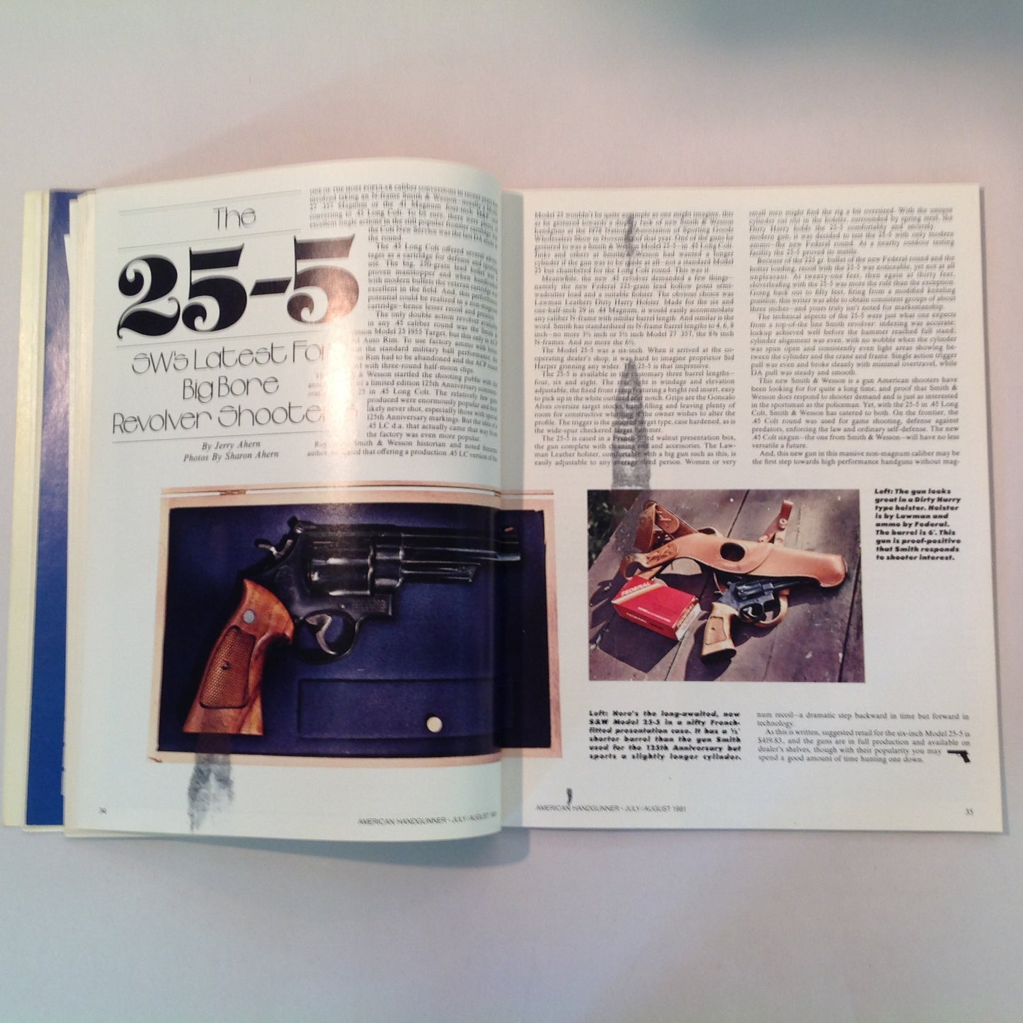 Vintage Jul/Aug 1981 American Handgunner Magazine .44 Magnums 9mm Revolvers 1981 Leathergoods Directory