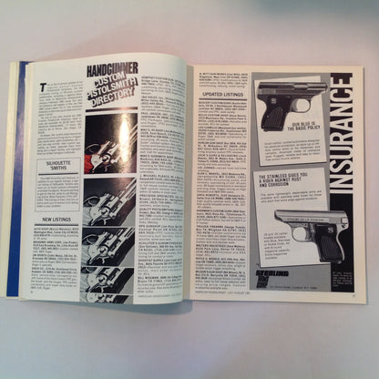 Vintage Jul/Aug 1981 American Handgunner Magazine .44 Magnums 9mm Revolvers 1981 Leathergoods Directory