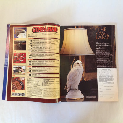 Vintage May 1989 Guns & Ammo Magazine Top 10 Combat Handguns Supercharged .45