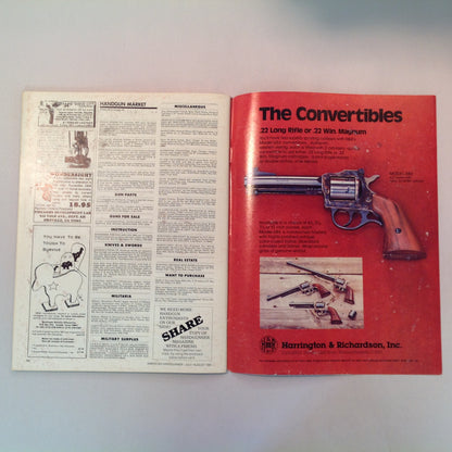 Vintage Jul/Aug 1981 American Handgunner Magazine .44 Magnums 9mm Revolvers 1981 Leathergoods Directory
