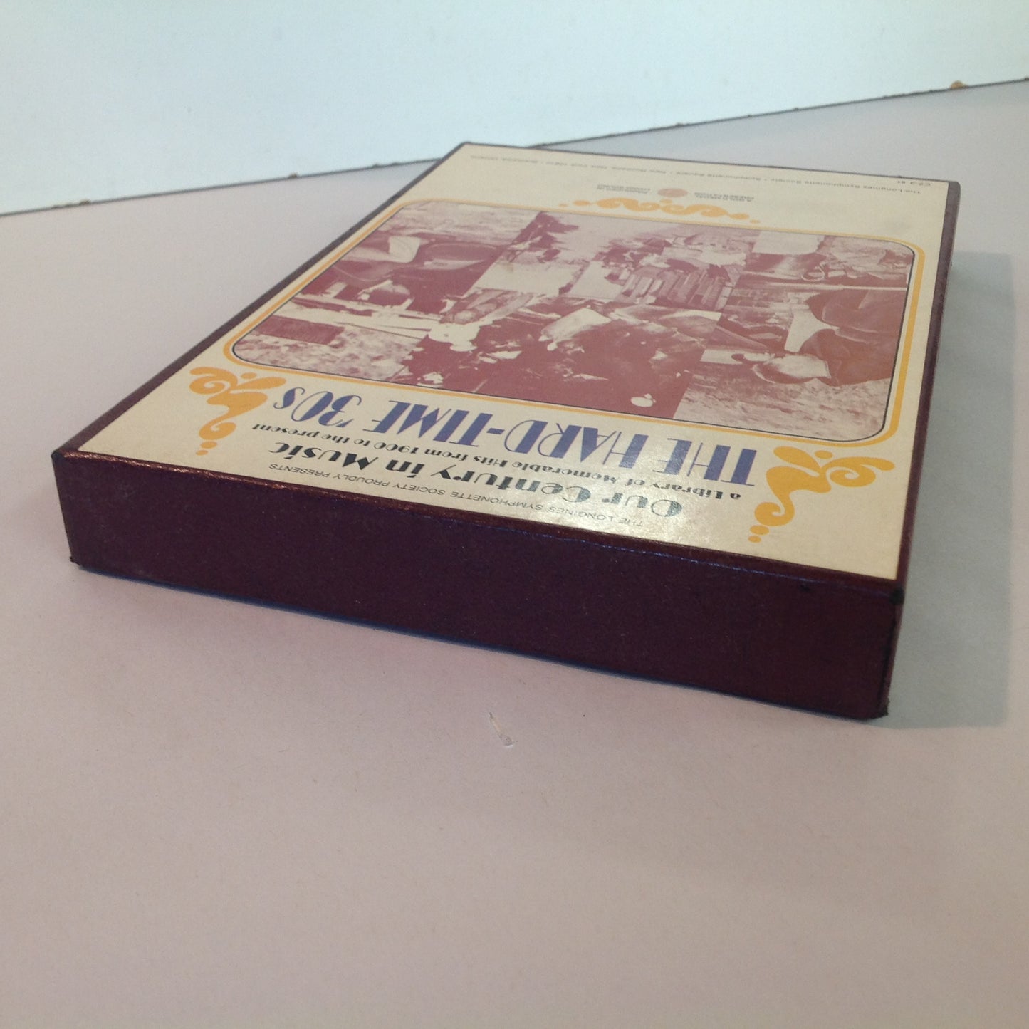 Vintage 1974 Longines Symphonette Society Presents Our Century in Music Vol 3: The Hard-Time '30s 8-Track Cassette Tapes in Slipcase