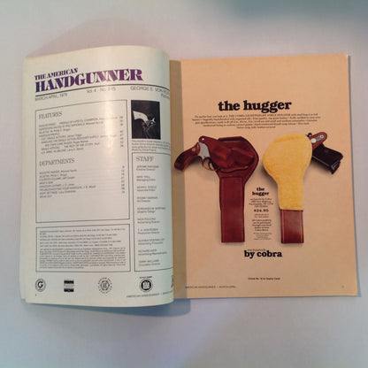 Vintage Mar/Apr 1979 The American Handgunner Magazine IPS National Championships IHMS 1978 Internationals Single Action Revolvers Colt's S.A.A. William B Ruger Interview