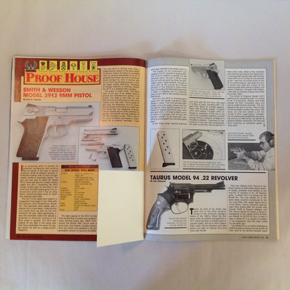 Vintage Feb 1990 Guns & Ammo Magazine 21st Century Ram-Line Plastic Pistol