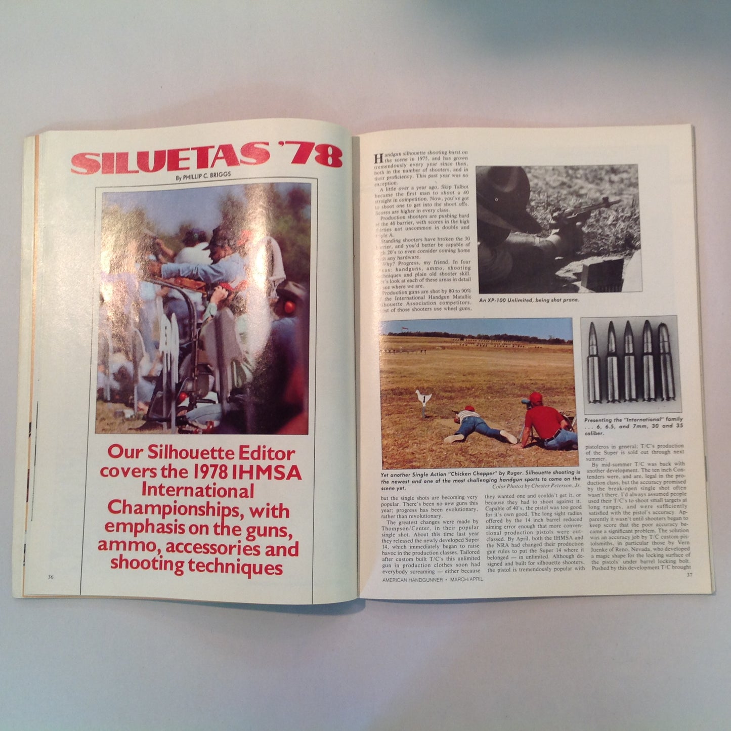 Vintage Mar/Apr 1979 The American Handgunner Magazine IPS National Championships IHMS 1978 Internationals Single Action Revolvers Colt's S.A.A. William B Ruger Interview