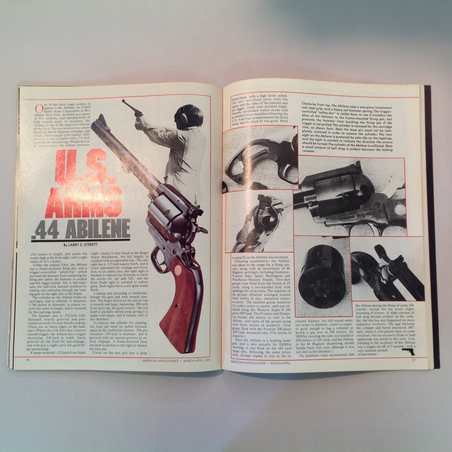 Vintage Mar/Apr 1979 The American Handgunner Magazine IPS National Championships IHMS 1978 Internationals Single Action Revolvers Colt's S.A.A. William B Ruger Interview