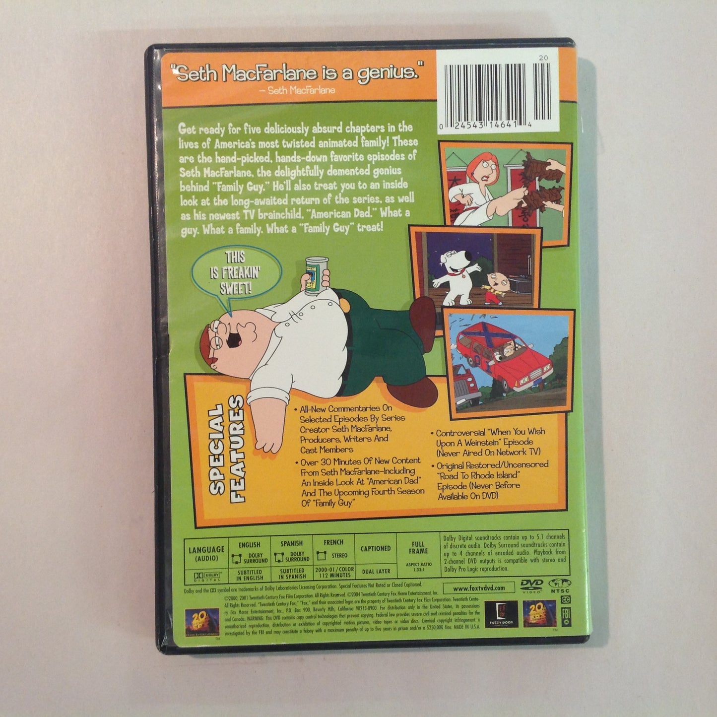 Vintage 2001 DVD Family Guy: The Freakin' Sweet Collection