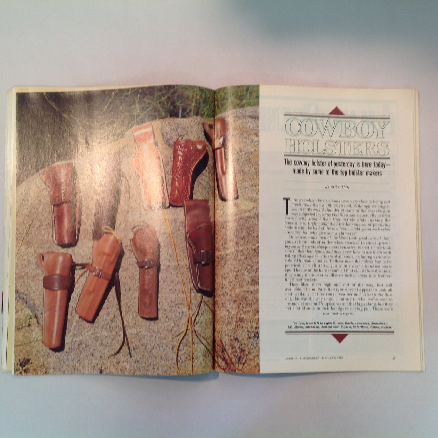Vintage May/Jun 1981 American Handgunner Magazine SSK Big Bore Macho Magnums Rimfires Shooting Crooked Today's Handgun Ammo