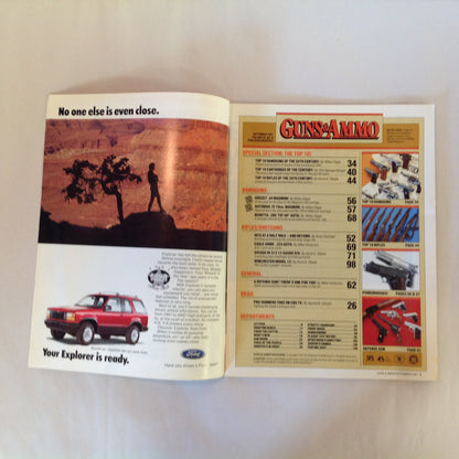 Vintage Sep 1991 Guns & Ammo Magazine Top 1 Handguns Rifles Cartridges of the 20th Century