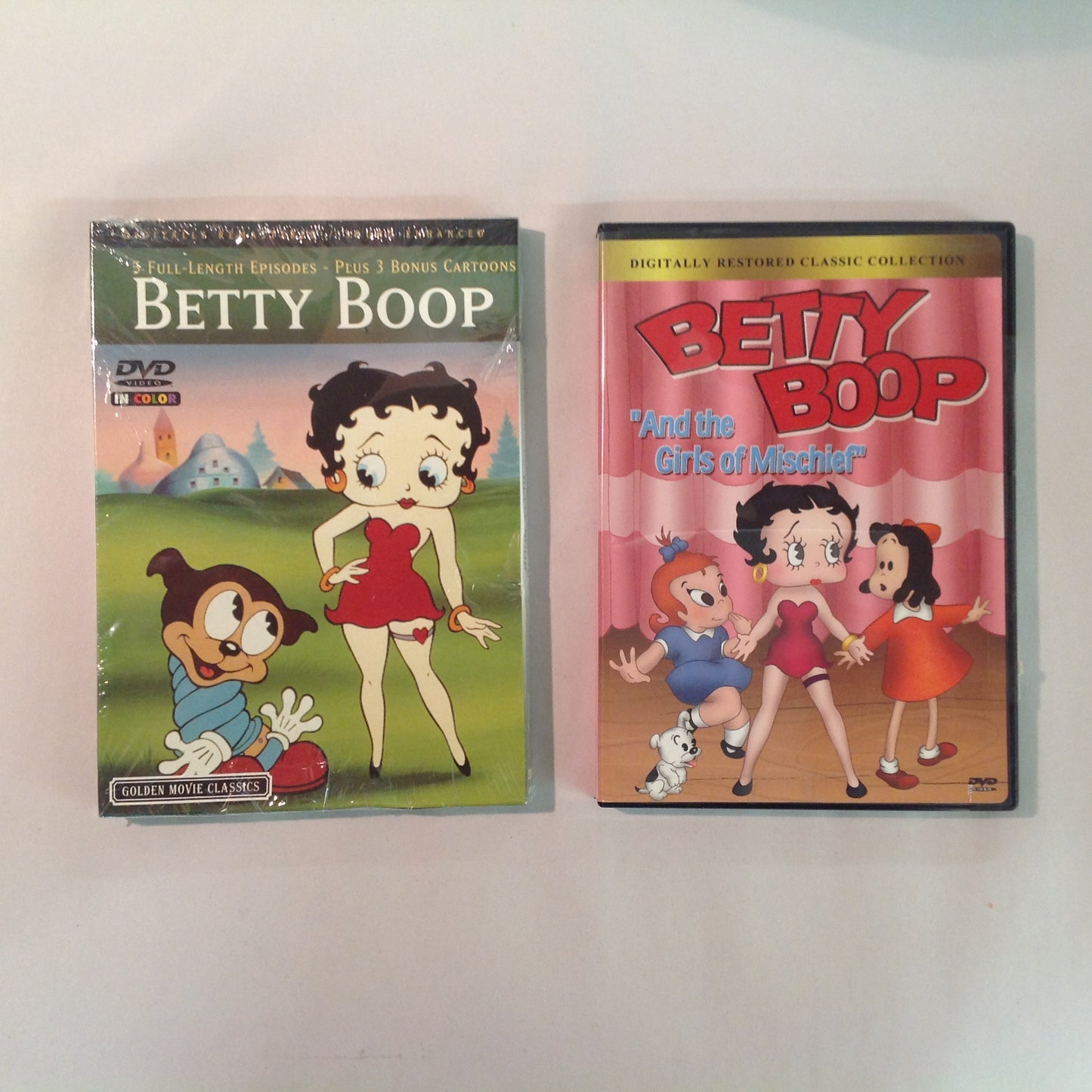 Vintage 2002-04 2Pc DVD Betty Boop/Betty Boop "And the Girls of Mischief" Sealed