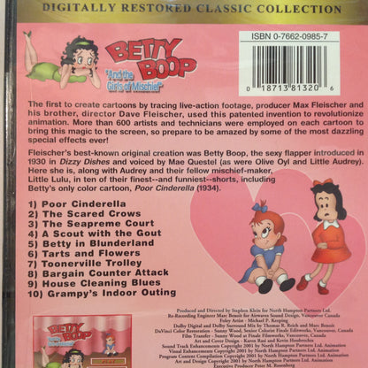 Vintage 2002-04 2Pc DVD Betty Boop/Betty Boop "And the Girls of Mischief" Sealed