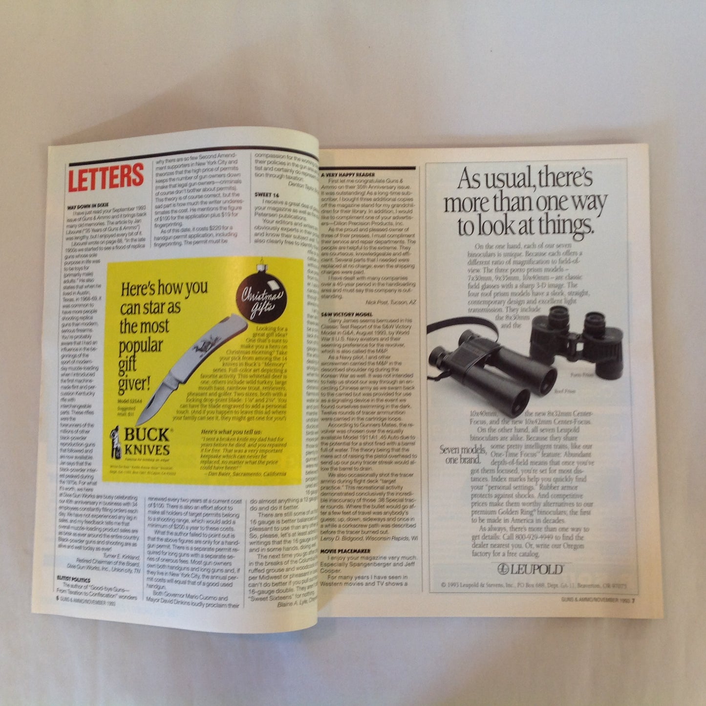 Vintage Nov 1993 Guns & Ammo Magazine Combat Countdown