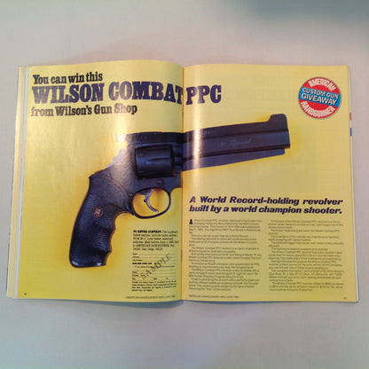 Vintage May/Jun 1985 American Handgunner Magazine Mentality of Gun Fights Competition Issue Dallas Cowboy Cheerleader Wins Big!