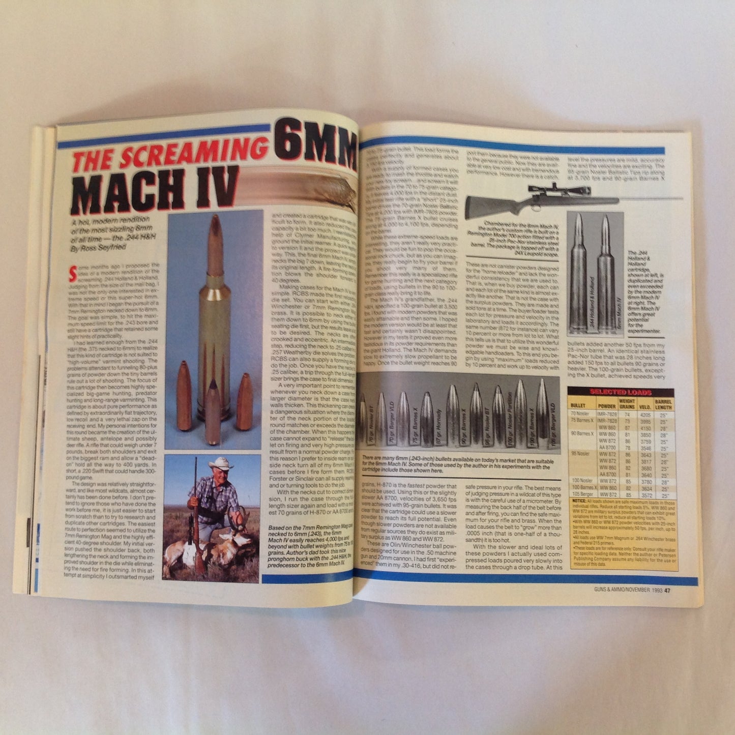 Vintage Nov 1993 Guns & Ammo Magazine Combat Countdown