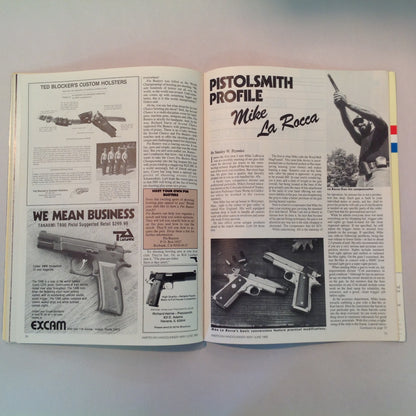 Vintage May/Jun 1985 American Handgunner Magazine Mentality of Gun Fights Competition Issue Dallas Cowboy Cheerleader Wins Big!