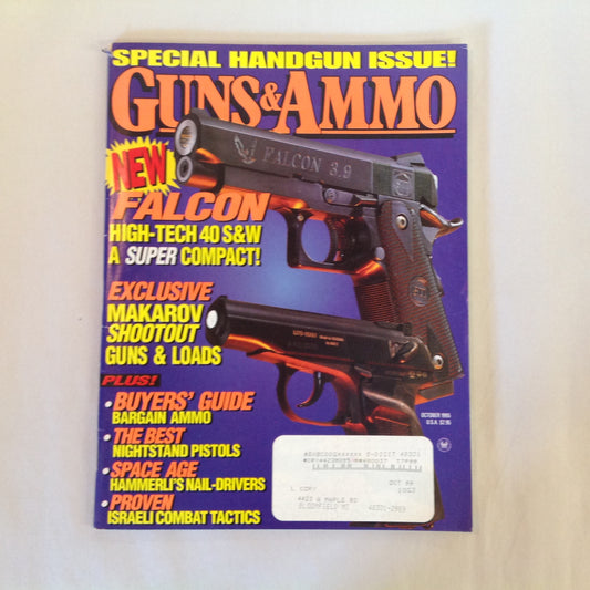 Vintage Oct 1995 Guns & Ammo Magazine Special Handgun Issue