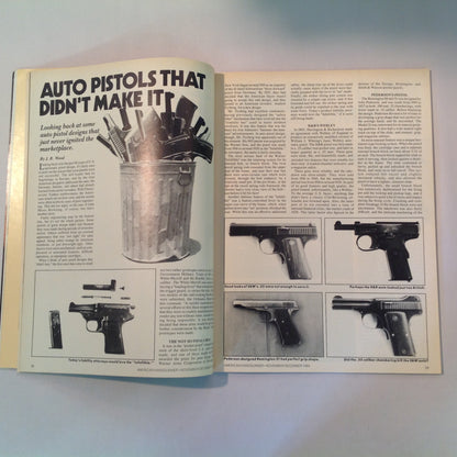 Vintage Nov/Dec 1984 American Handgunner Magazine .38 Super Today Bianchi Cup VI Full House .45 Auto Pistols That Didn't Make It