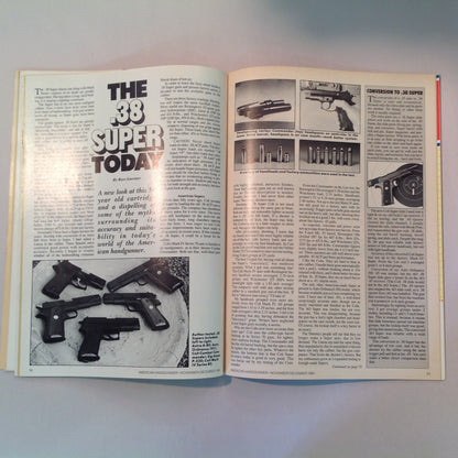 Vintage Nov/Dec 1984 American Handgunner Magazine .38 Super Today Bianchi Cup VI Full House .45 Auto Pistols That Didn't Make It