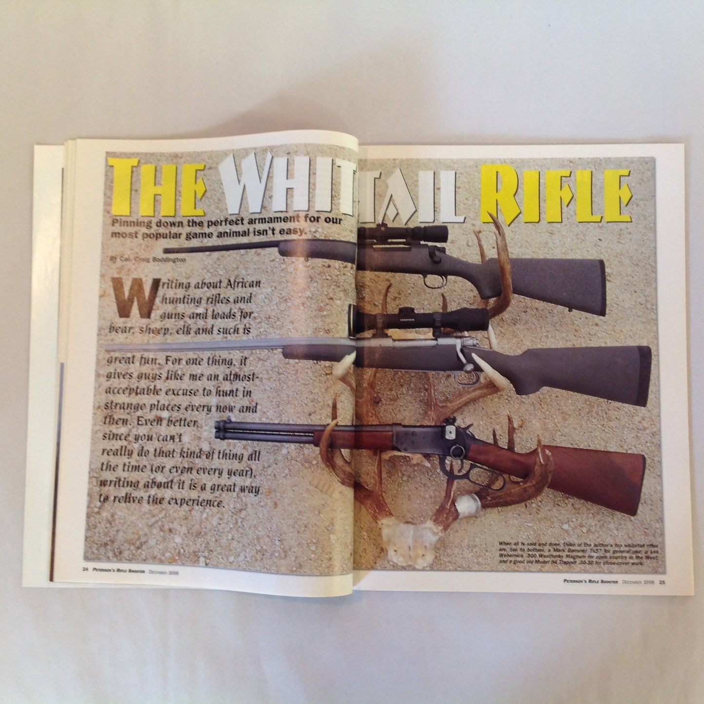 Vintage Dec 1998 Rifle Shooter Magazine Blaser R-93