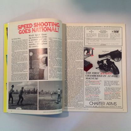 Vintage Sep/Oct 1984 American Handgunner Magazine Nick Pruitt Wins Steel Challenge 1984 Comp Guns Gammon .38 Super Danish Precision: Enter the Agner